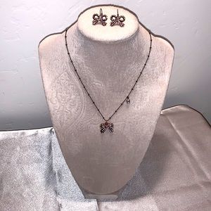 Betsey Johnson Bow Necklace Set *Y2K*